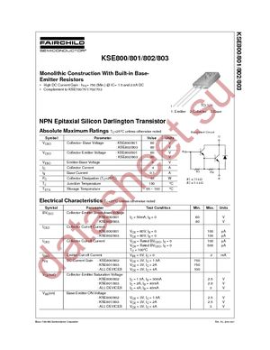 KSE800S datasheet  